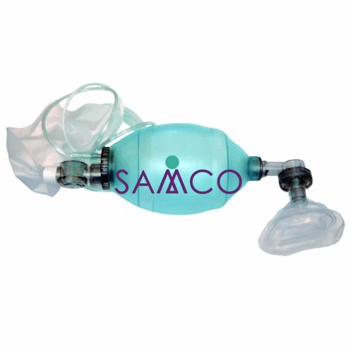 Artificial Resuscitator (Ambu Type Bag), Silicone, Autoclavable - Deluxe Quality (Infant) with Guedel Airways