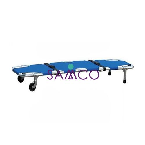 Samcomedical Stretcher Single Fold With Two Wheels