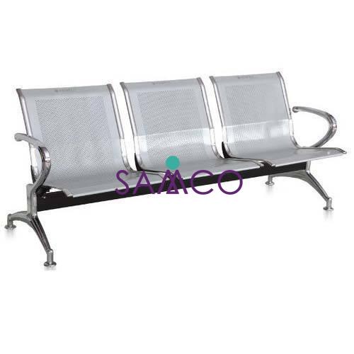 3 Seater Steel Chair